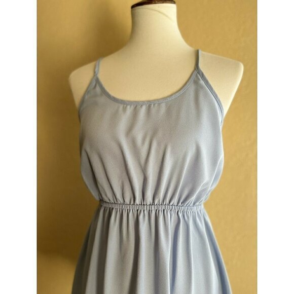 Glamorous Womens Blue Low Back Party Prom Strappy Dress Size S $58 - Picture 5 of 9